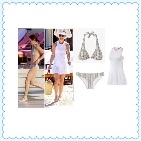 Pippa Middleton Heidi Klein rum print bikini adidas Stella McCartney tennis dresss