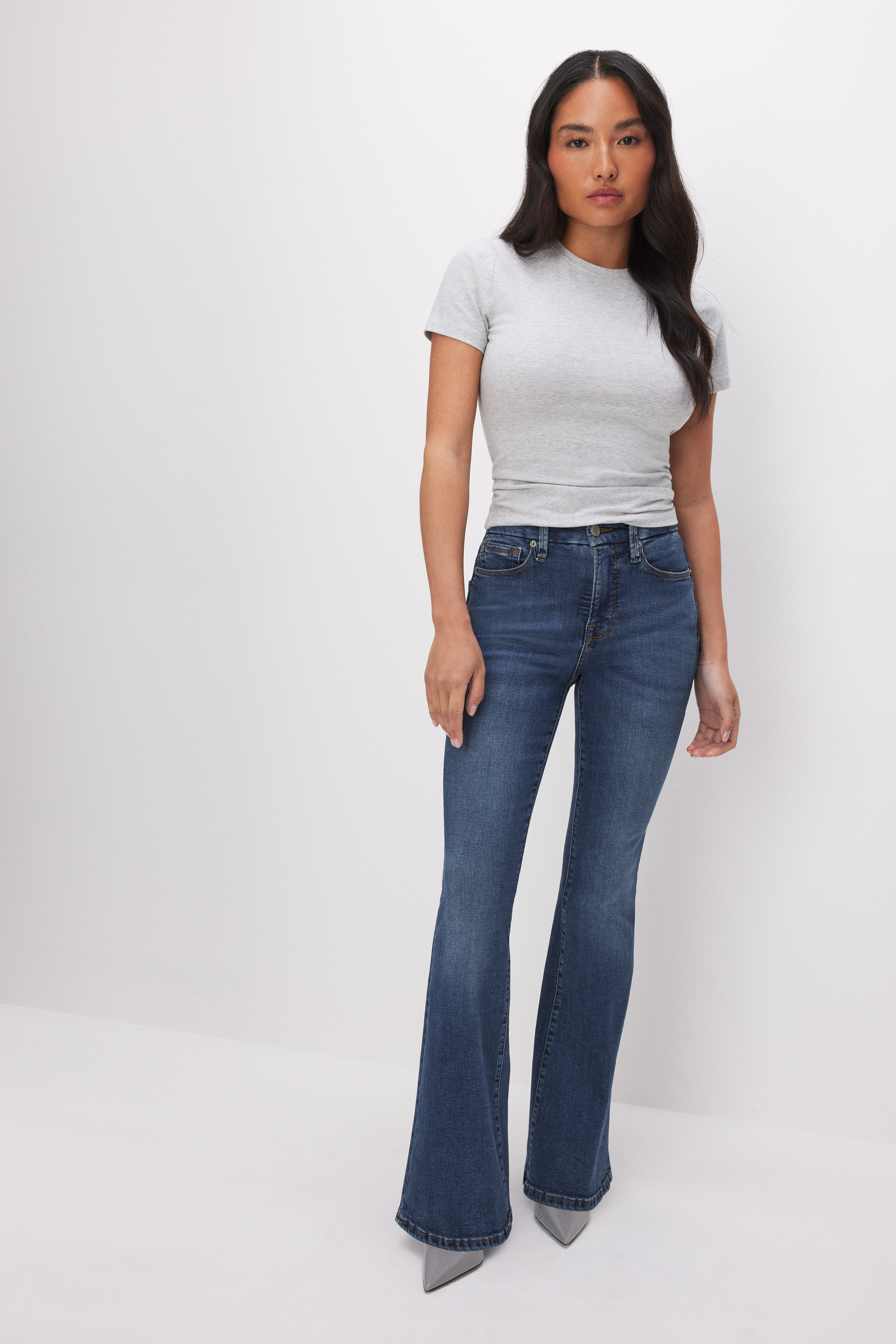 GOOD PETITE FLARE JEANS | BLUE004 - GOOD AMERICAN | Good American