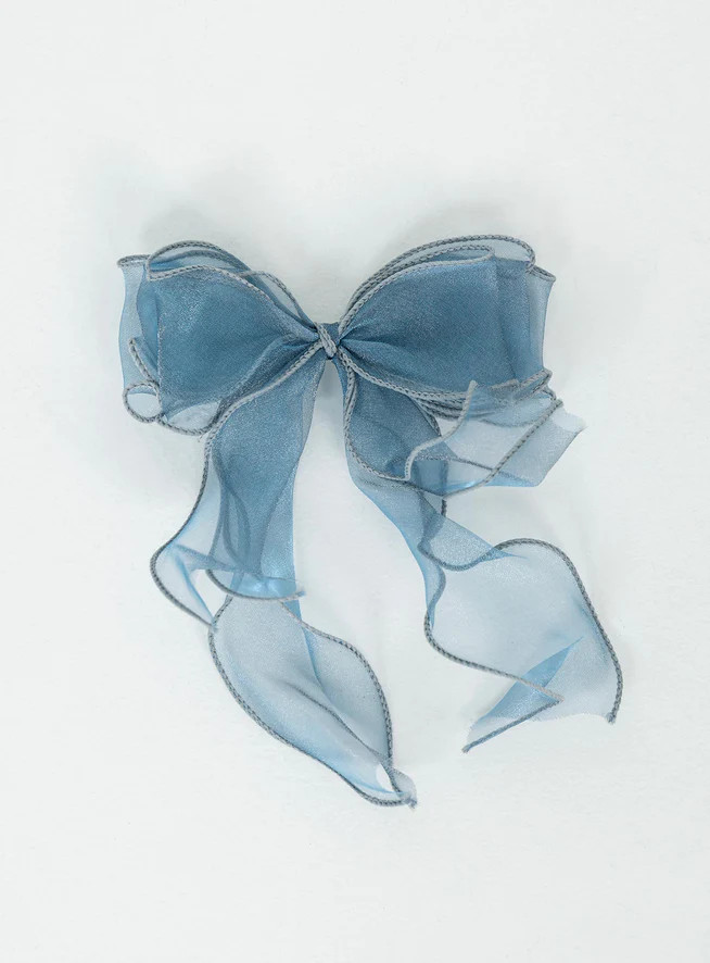 Linney Hair Bow Blue | Princess Polly US