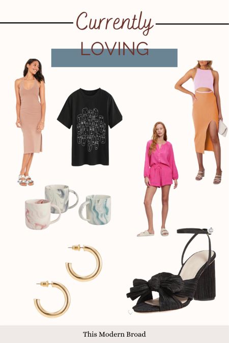 Round up of some things I’m currently loving 

Halter dress, bodycon, cut out dress, shorts, gauze, graphic tshirt, mugs, marble, gold hoops, Huggies, earrings, shoes, heels, bow 

#LTKunder50 #LTKshoecrush #LTKSale
