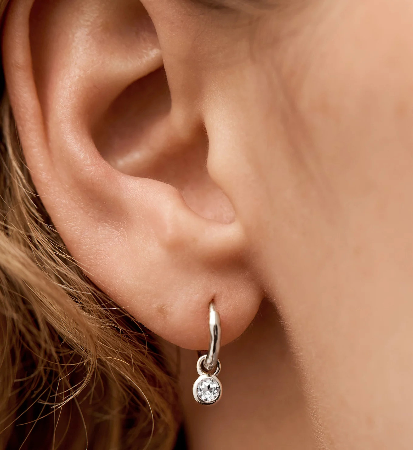 Mini Gemstone Huggie Earrings | Monica Vinader (Global)