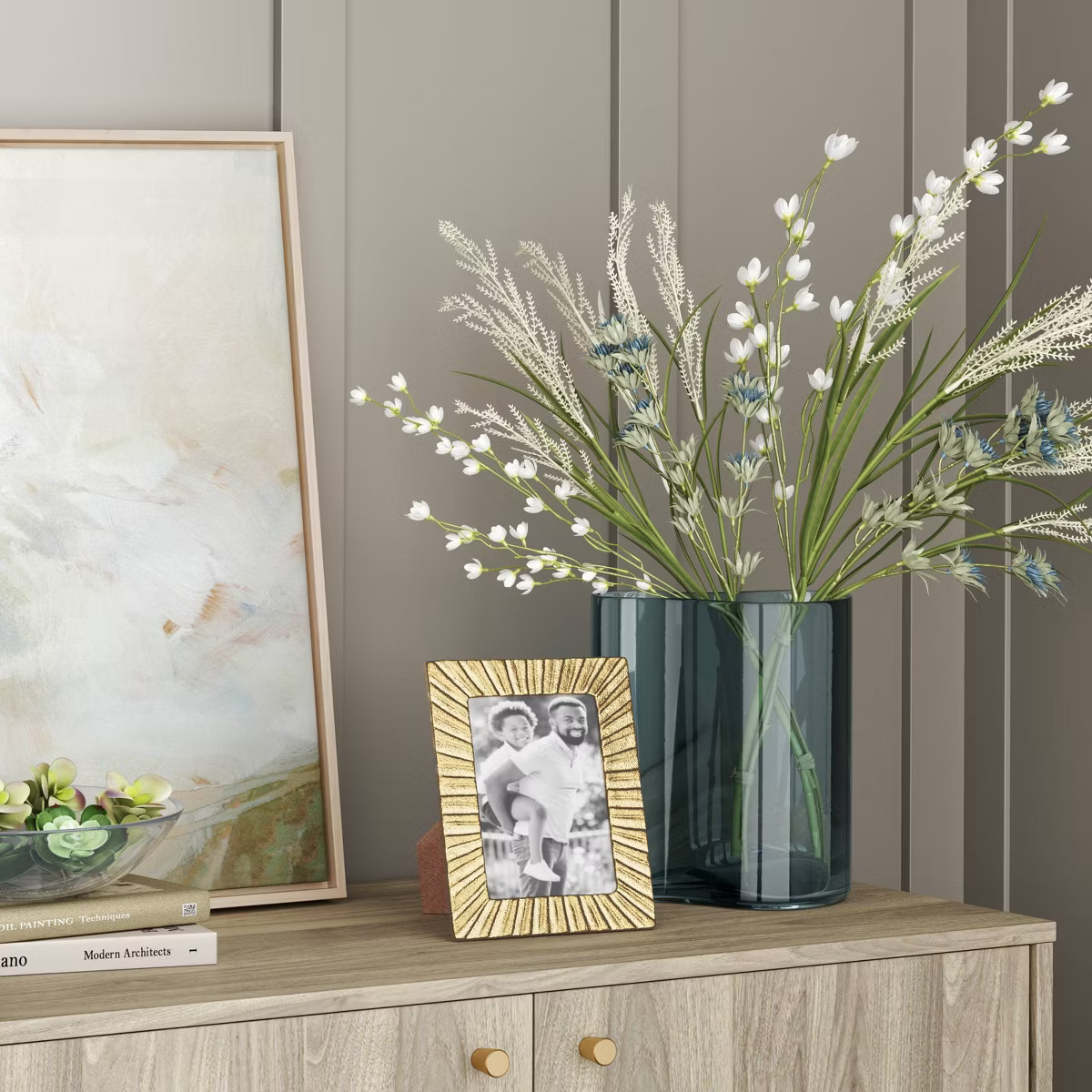 Medium Shaped Glass Vase Green - Threshold™ | Target