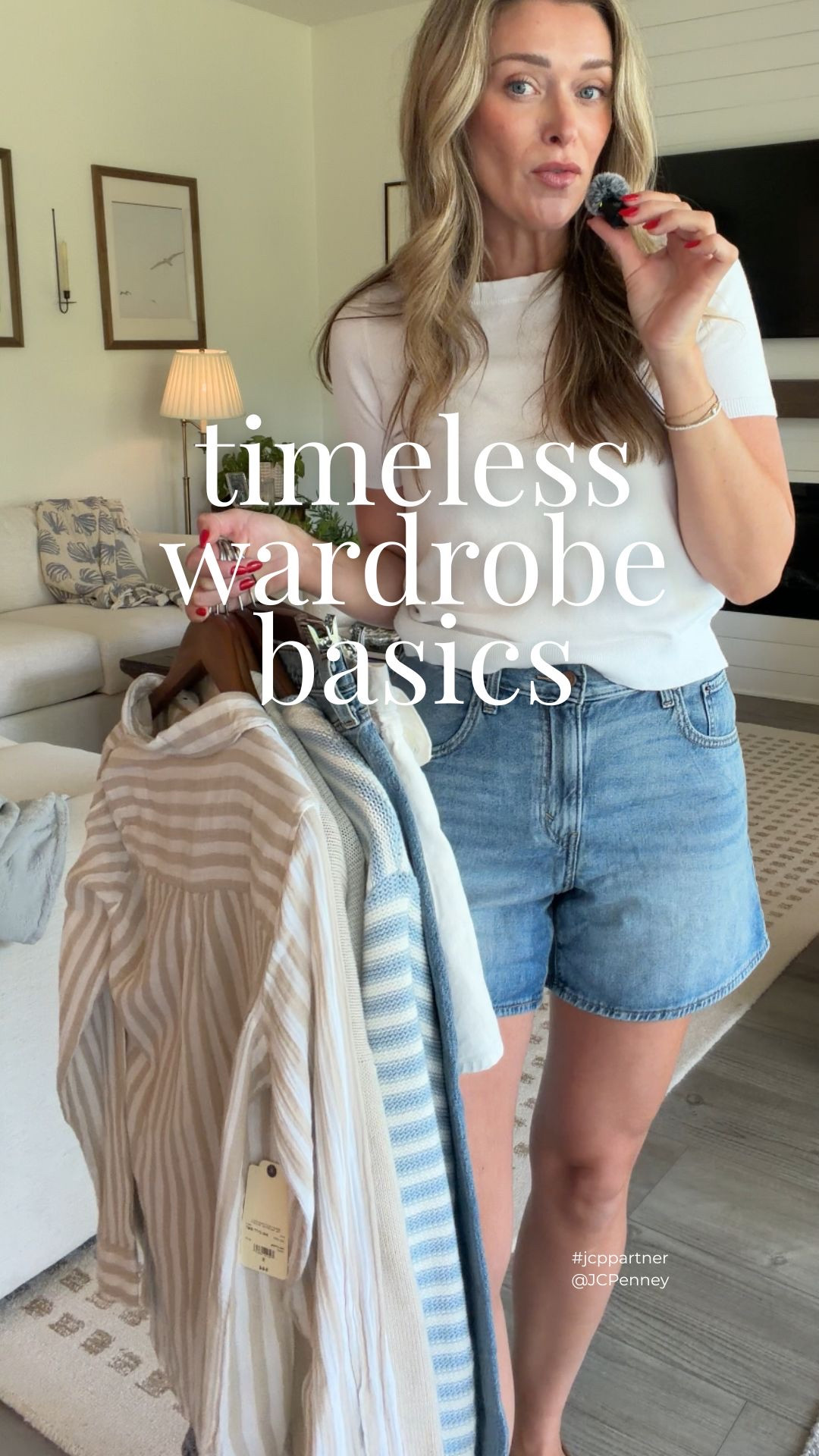 building a summer wardrobe always starts with the basics for me.

easy linen pieces, great denim, classic stripes, and shoes you’ll wear with everything… the kind
of pieces that make getting dressed feel simple.
i love finding timeless staples that work for vacation, everyday, and summer plans without
overthinking it.
and this lineup feels exactly like that… polished, relaxed, elevated… and surprisingly JCPenney.