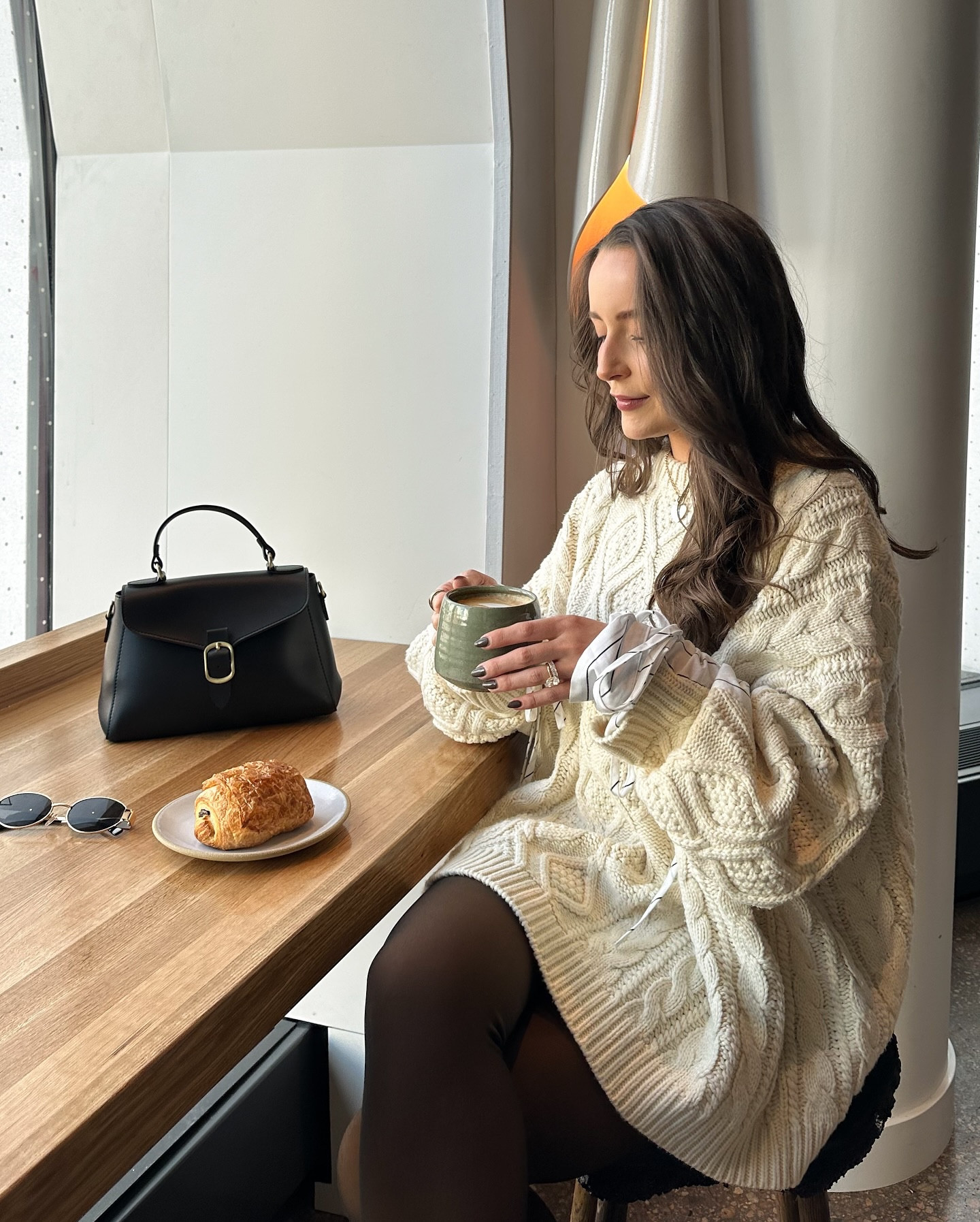 Cozy sweaters + coffee shops 🥐☕️
.
.
.
.
Winter transition outfits, February ootd, Pinterest inspired, spring style, Winter aesthetic, minimal outfit, winter fashion, Parisian style, chunky sweater outfit, cozy outfit
#minimalaesthetic #coffeedates  #simplelooks #beigeaesthetic #scandistyle #winteroutfitinspo