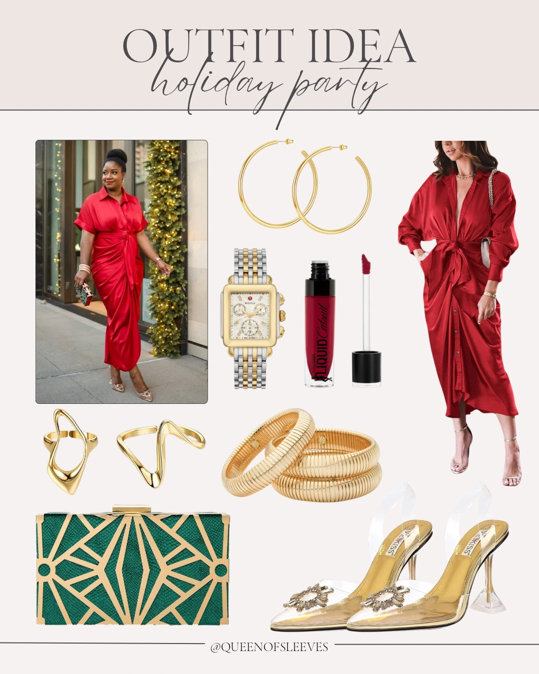 Winter Fashion | Holiday Party Outfit Idea | Holiday Dinner Outfit | Christmas Party Dress | Red Holiday Dress 

#LTKHoliday #LTKParties #LTKStyleTip