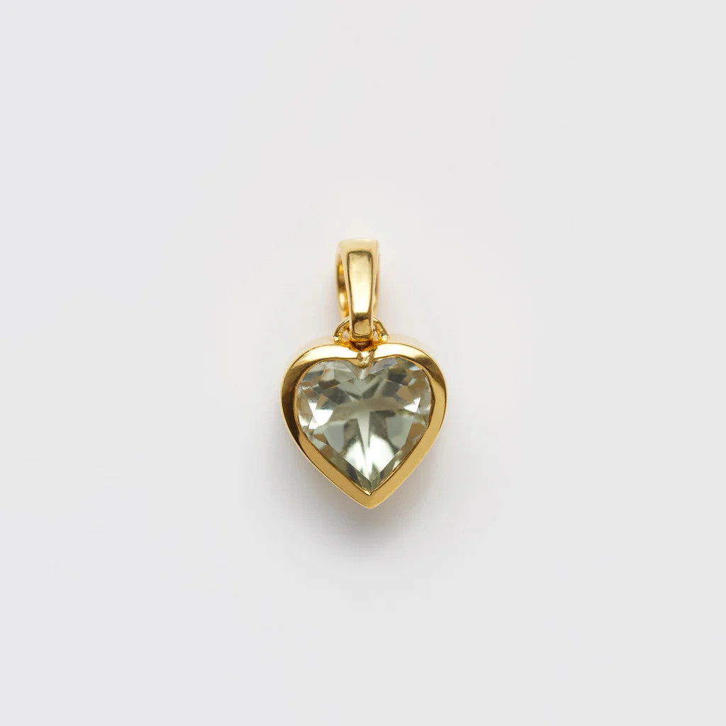 Garden Party Green Amethyst Heart Pendant | Carrie Elizabeth