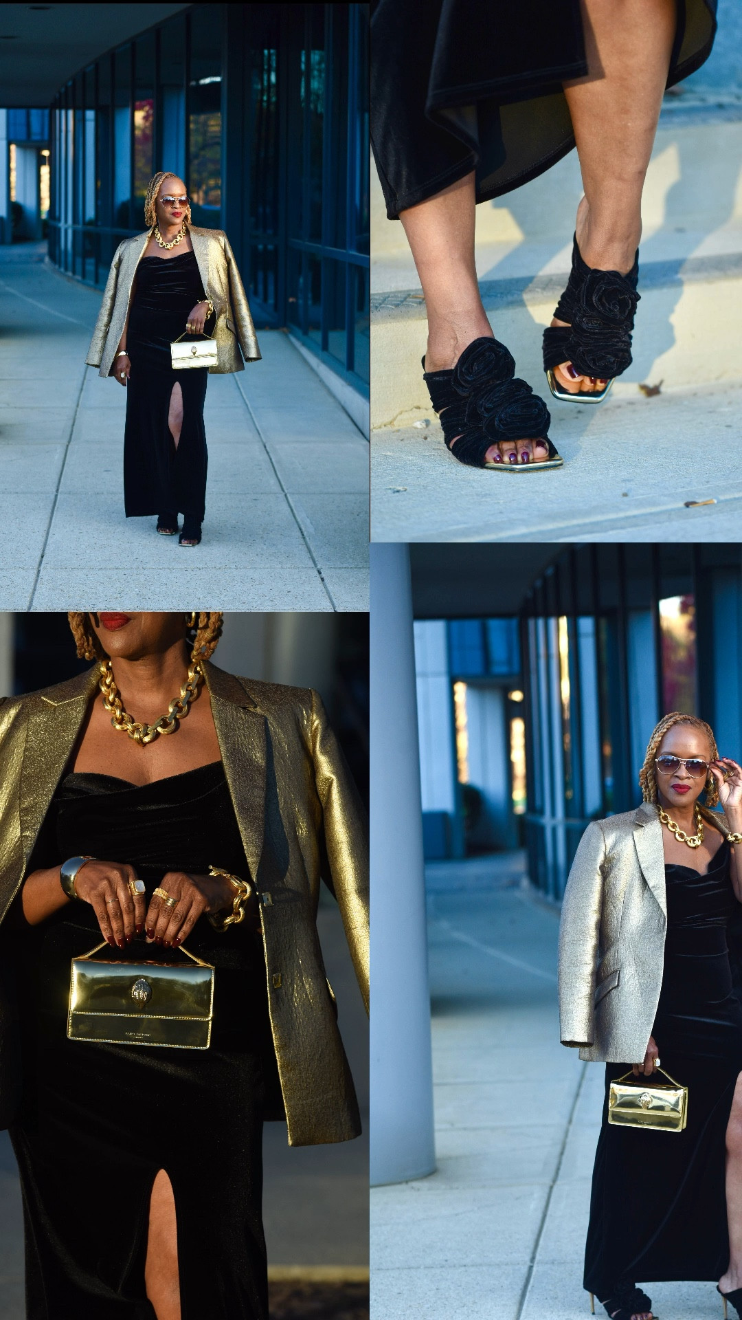 Black and Gold NYE look

#LTKHoliday #LTKStyleTip #LTKItBag