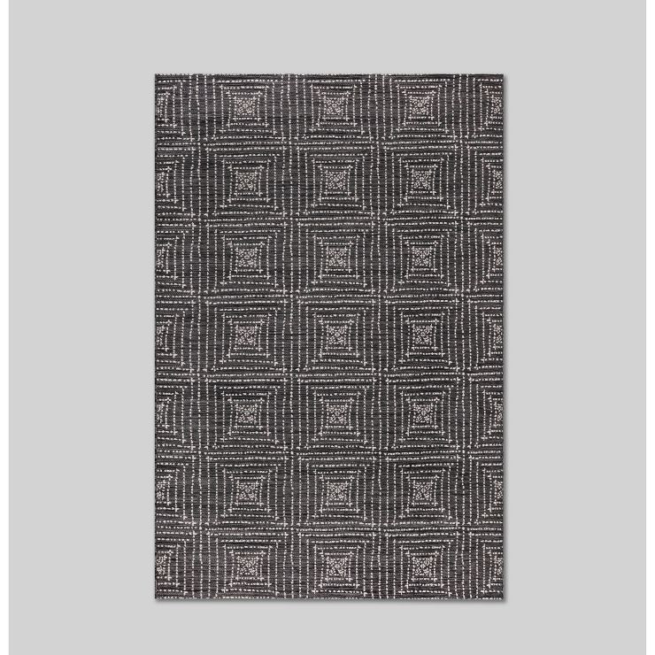 6' x 9' Outdoor Rug Diamond Pixel Black - Project 62™ | Target