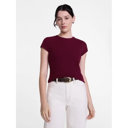Scenario Women's and Women's Plus Tee with Short Cap Sleeves, Sizes XS-4X | Walmart (US)