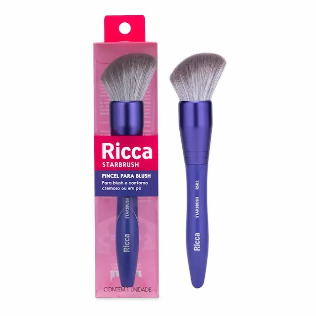 PINCEL PARA BLUSH CHANFRADO STARBRUSH RS02 RICCA | Drogasil BR