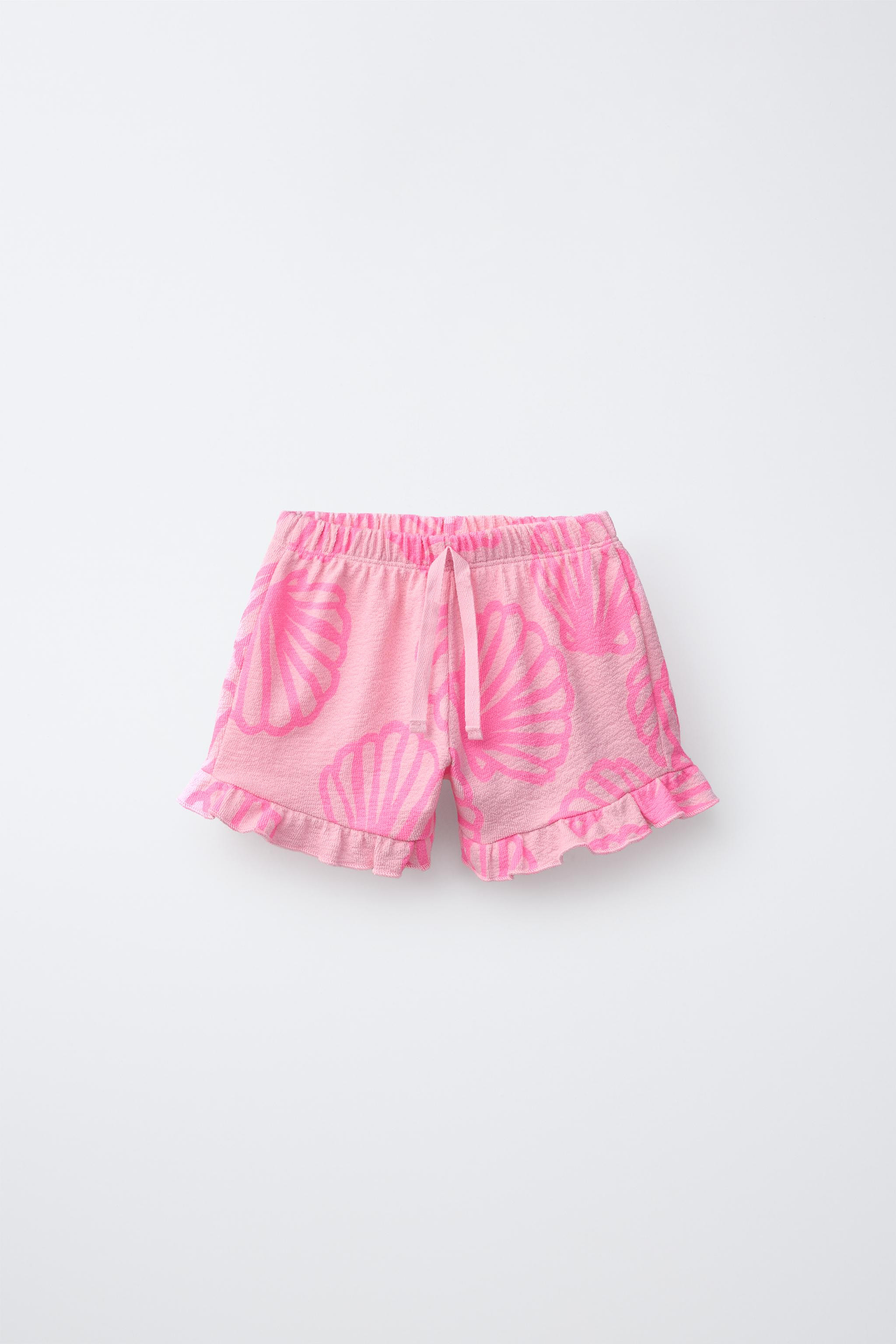 NEON SHELL PRINT SHORTS | Zara US