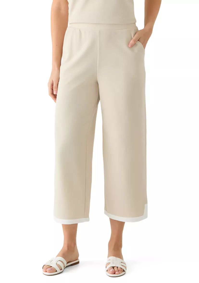 Women's Cropped Piqué Pants | Belk