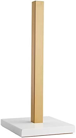 LUTAVOY Paper Towel Holders Kitchen Standing Paper Towel Roll Holders with Marble Base Copper Pla... | Amazon (US)
