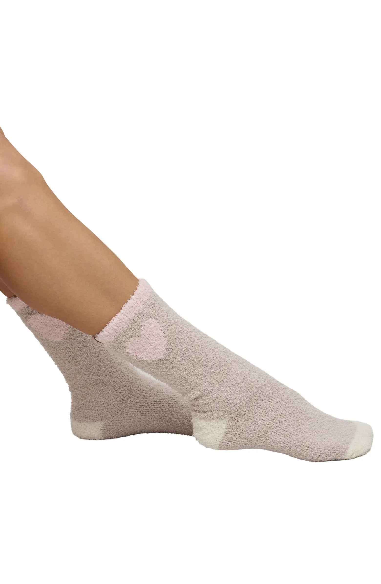 CozyChic® Colorblock Heart Crew Socks | Nordstrom