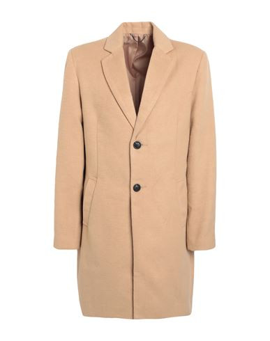 Topman Man Coat Beige Size M Polyester, Acrylic, Nylon | YOOX (US)