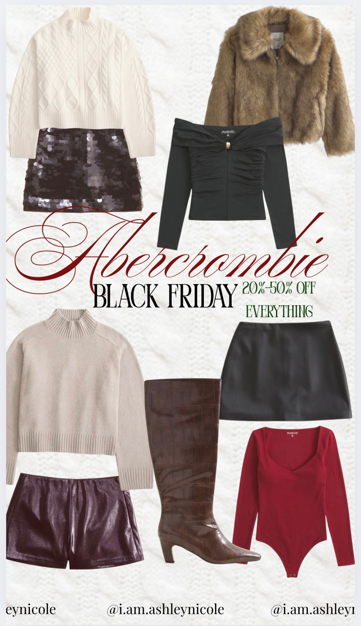 Abercrombie Black Friday deal 20%-50% off everything. Perfect holiday outfit pieces.  

#LTKPetite #LTKCyberWeek #LTKHoliday