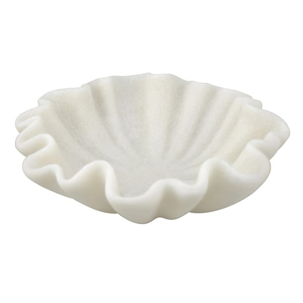 White Scalloped Bowl, 10.5" | At Home