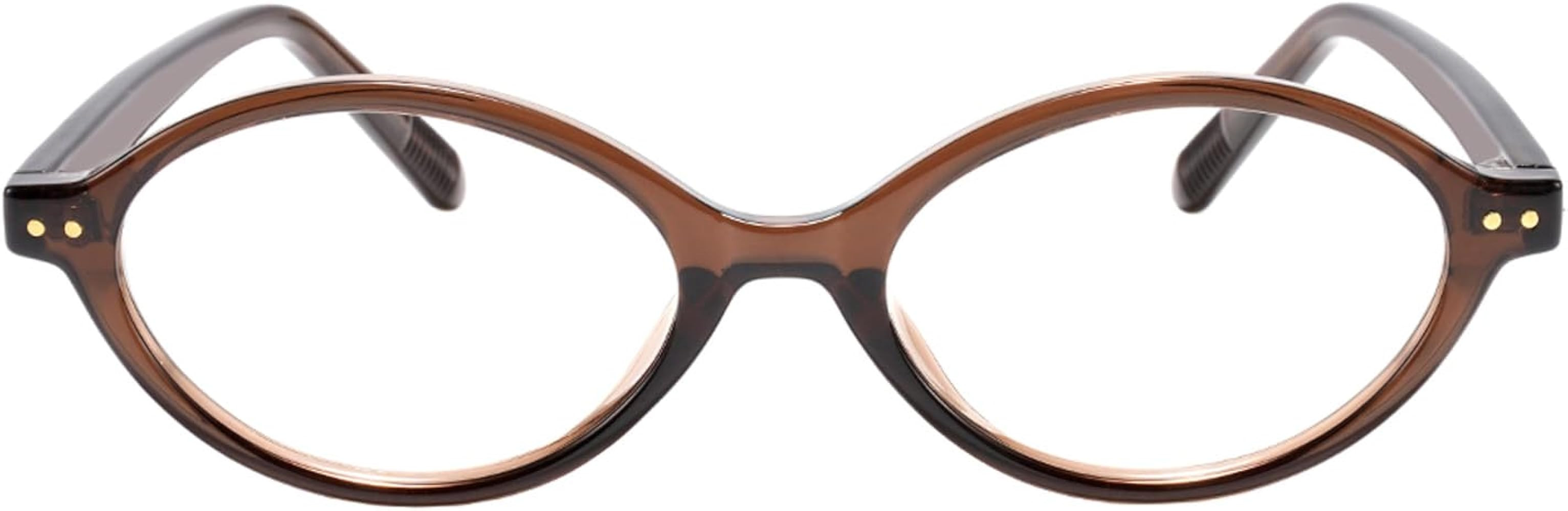 TIJN Olisa Blue Light Blocking Glasses for Women Men,Oval Glasses Frame Bluelight Glasses for Gam... | Amazon (US)