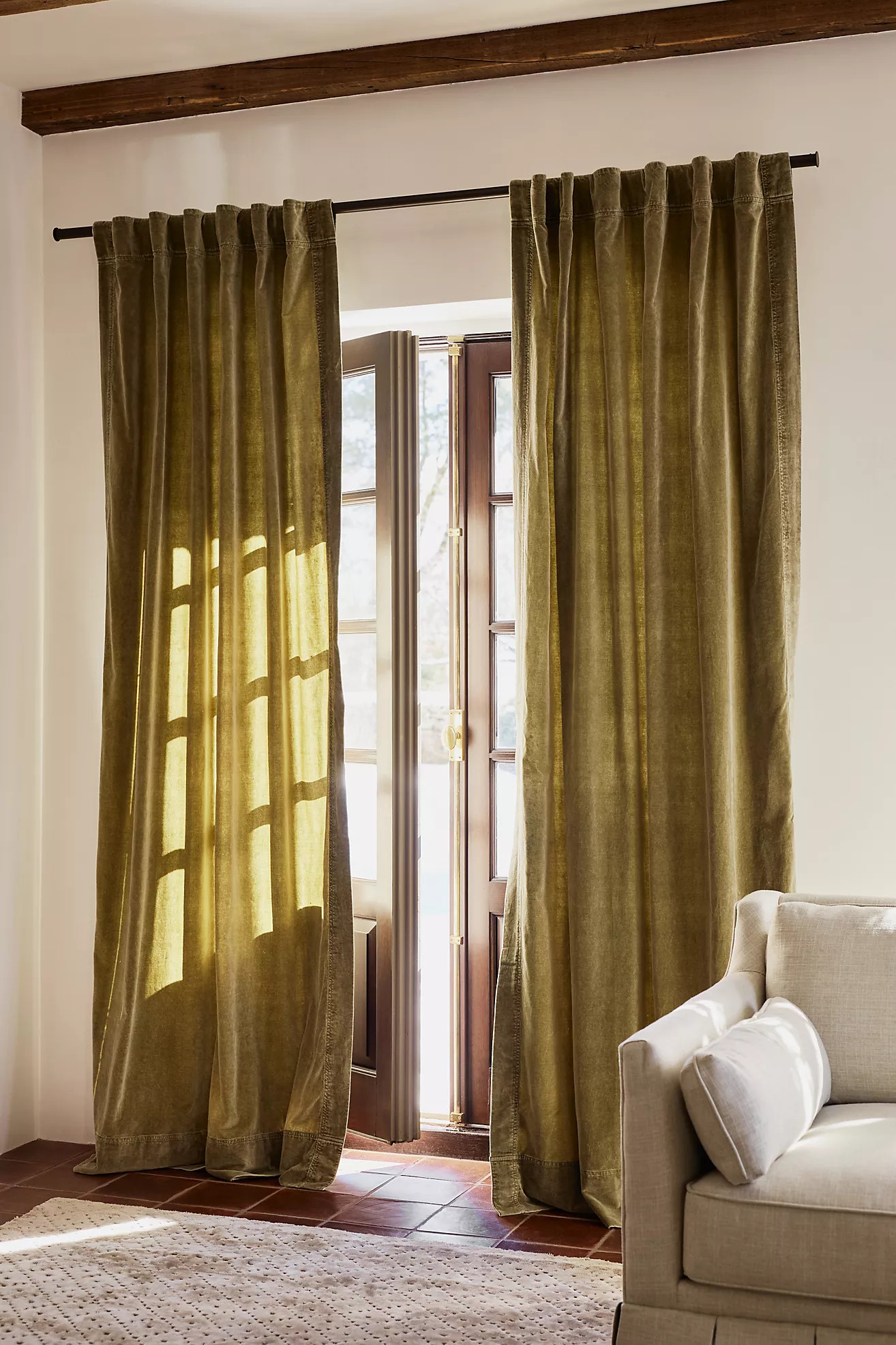 Velvet Trova Curtain | Anthropologie (US)