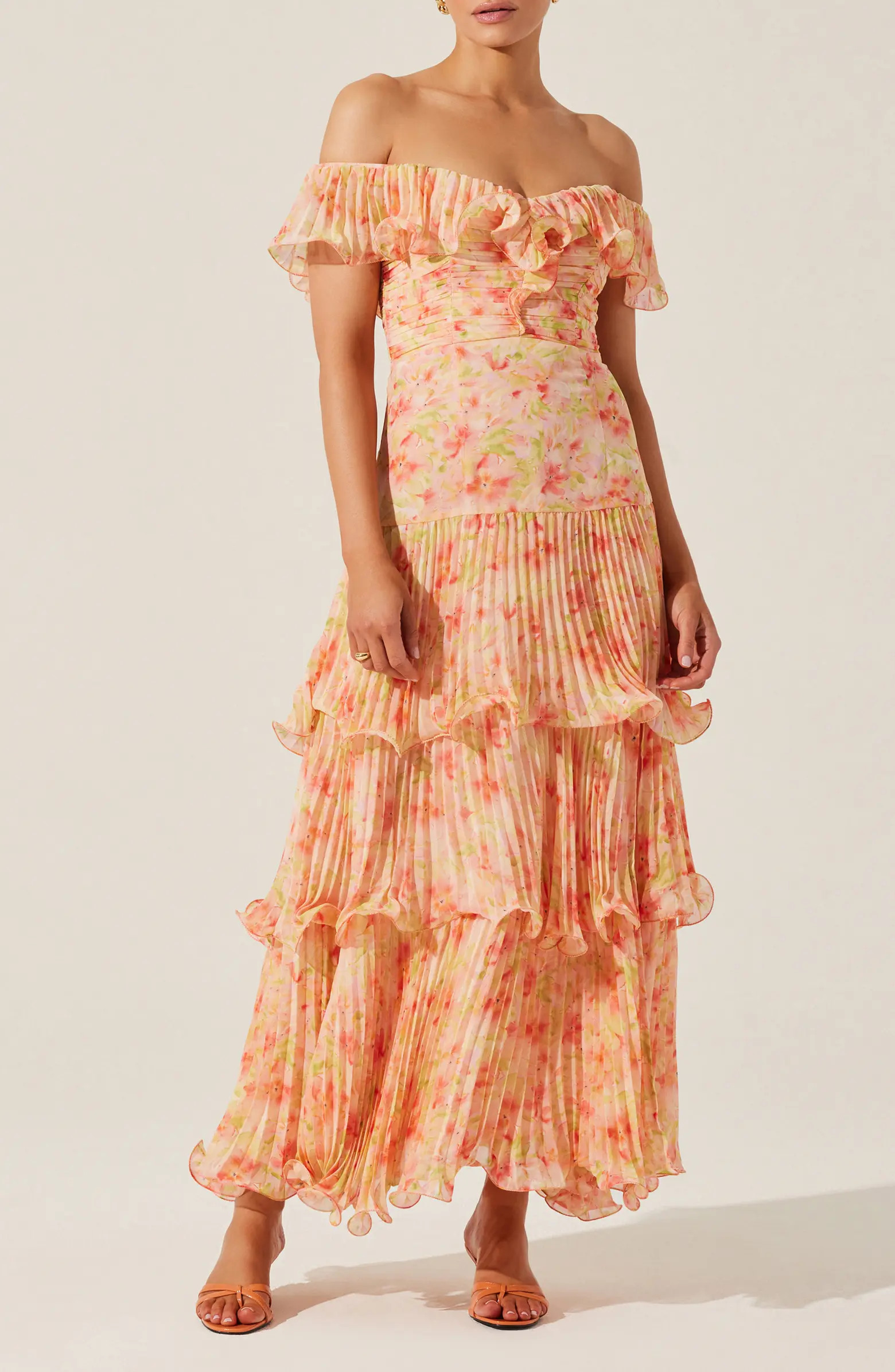 ASTR the Label Wilder Floral Print Off the Shoulder Dress | Nordstrom | Nordstrom