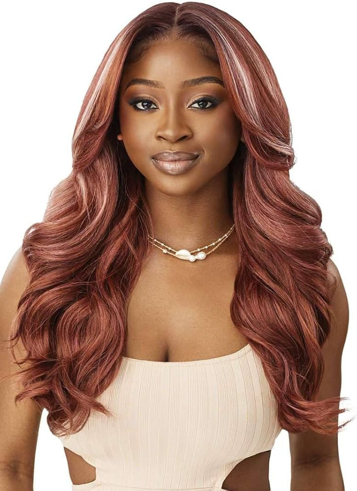 Outre Lace Front Wig - Melted Hairline - Elara (CHOCOLATE SWIRL) | Amazon (US)