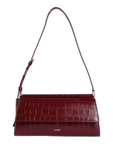 Jil Sander Woman Shoulder bag Burgundy Size - Cow leather | YOOX (US)