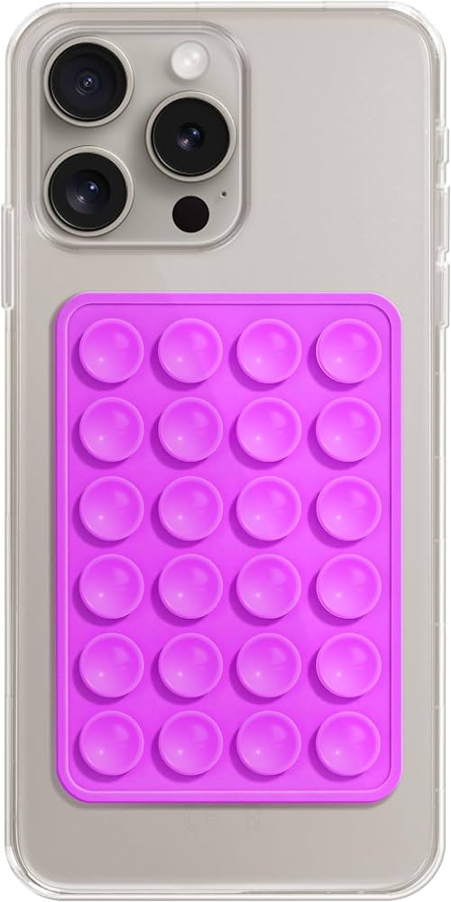 Silicone Phone Sticky Grip, Suction Phone Case Mount for iPhone and Android, Hands-Free Sticky Ce... | Amazon (US)