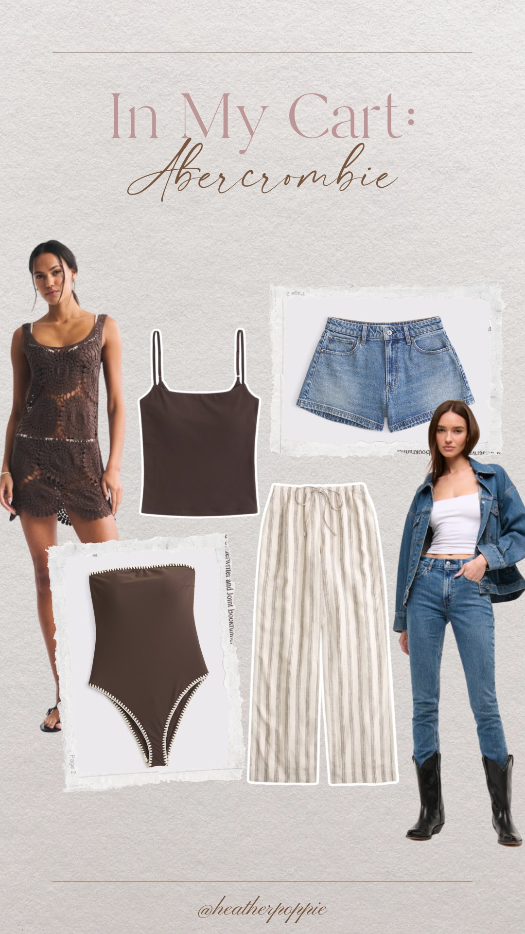 In my cart from Abercrombie for my beach trip coming up! Everything is on sale right now!  

 #LTKSeasonal #LTKSaleAlert