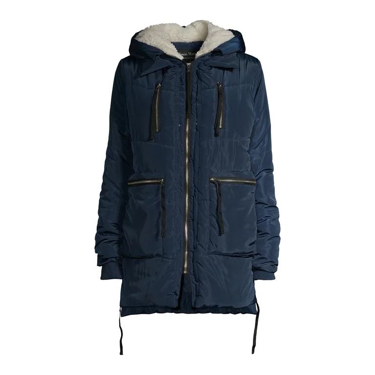 Jason Maxwell Women's Side Zip Puffer Coat - Walmart.com | Walmart (US)