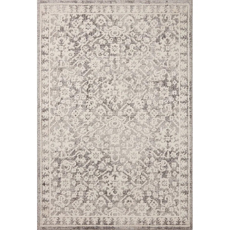 Magnolia Home by Joanna Gaines x Loloi Gigi Grey / Ivory Area Rug | Wayfair North America