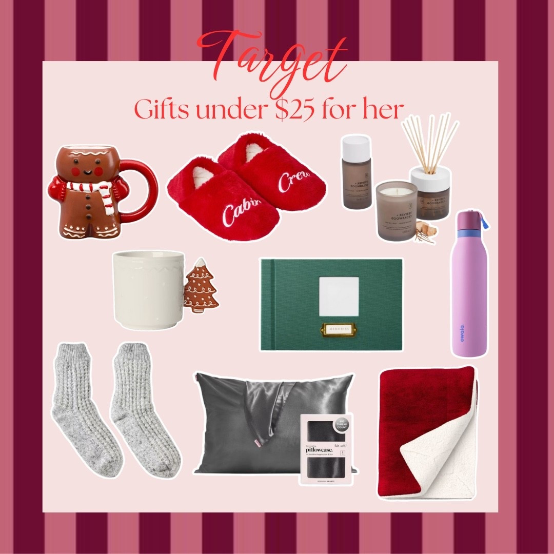 🎁 Target gifts under $25 for her! These are cute, cozy, and budget-friendly—perfect for last-minute gifting or stocking stuffers. I love finding thoughtful little gifts that feel special without spending a ton. Everything linked in my shop 💗

#TargetGifts #HolidayGiftGuide #GiftsUnder25 #GiftIdeasForHer 

#LTKGiftGuide #LTKHoliday #LTKFindsUnder50