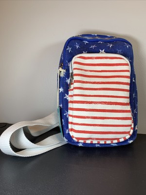 Mad Love Stars and Stripes Americana Crossbody Bag - Red White & Blue Purse  | eBay | eBay US