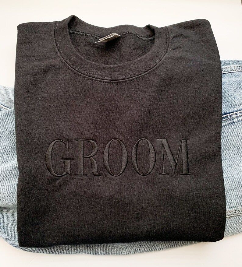 Groom Sweatshirt  Groom Crewneck  Black Groom Sweatshirt  | Etsy | Etsy (US)