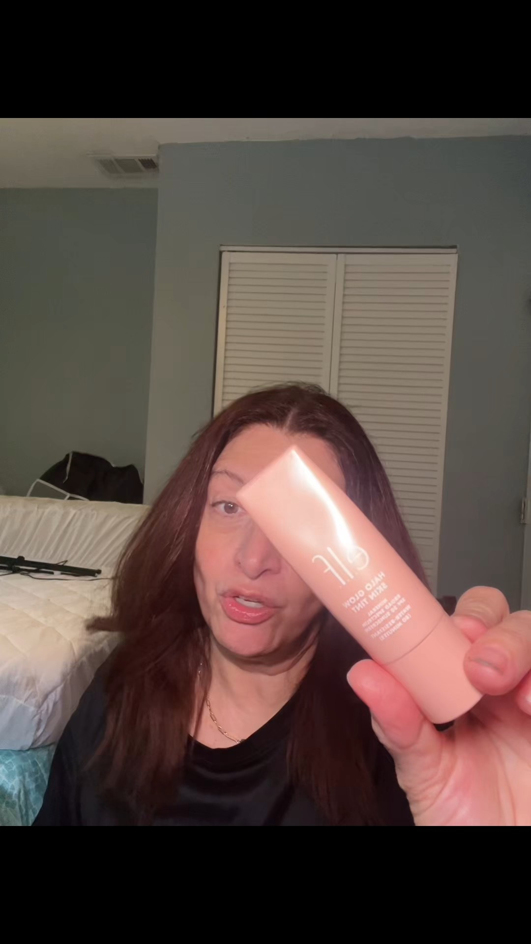 ELF new Halo glow spf 50 . Is amazing on mature skin. Doesn’t settle in fine lines . No white cast . Water resistant .  Leaves a dewy finish .  I love this affordable skin tint  

#LTKBeauty #LTKOver40 #LTKActive