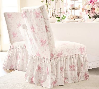 LoveShackFancy Slipcovered Side Chair | Pottery Barn (US)