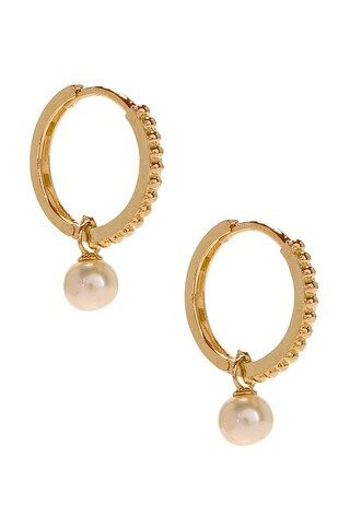 Beaded Pearl Huggie Earrings
                    
                    STONE AND STRAND | Revolve Clothing (Global)