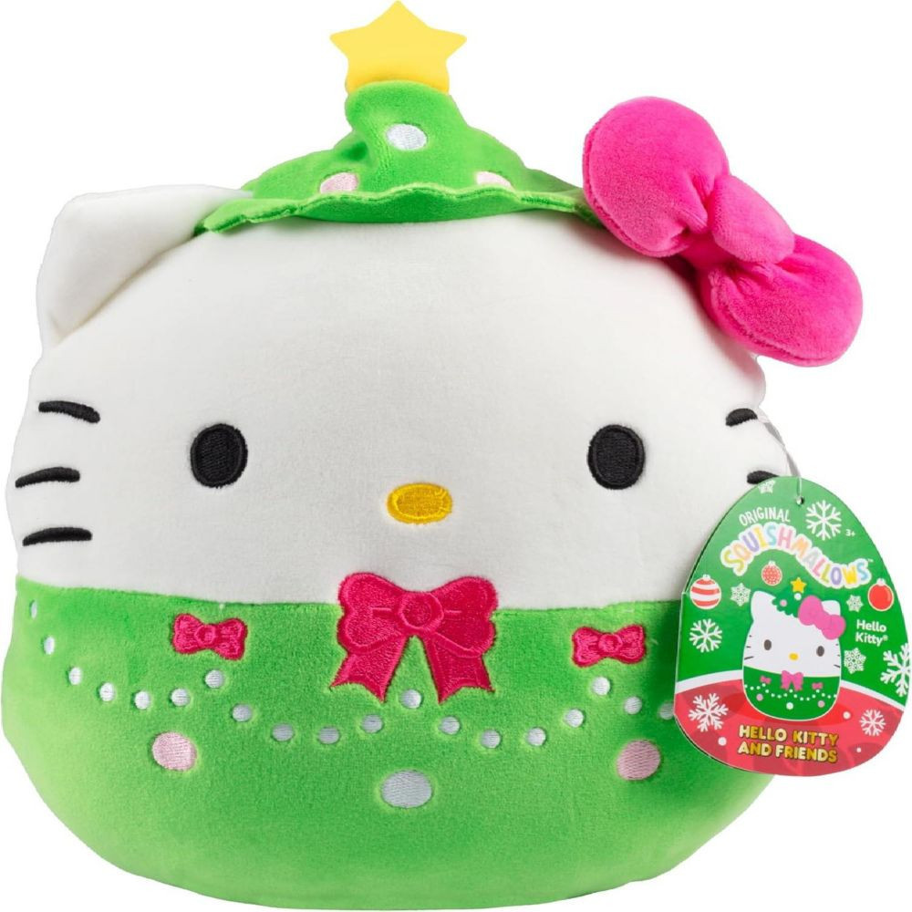 Squishmallows 8"" Hello Kitty Christmas Tree Plush - Officially Licensed Kellytoy - Collectible Sanrio | Oriental Trading Company