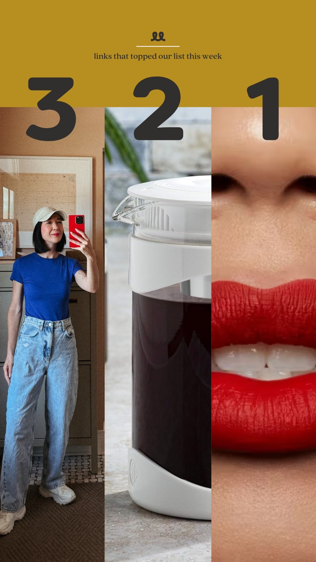 Links that topped our list this week: my cropped tee, cold brew maker, and my lipstick 

#LTKPetite #LTKStyleTip #LTKHome