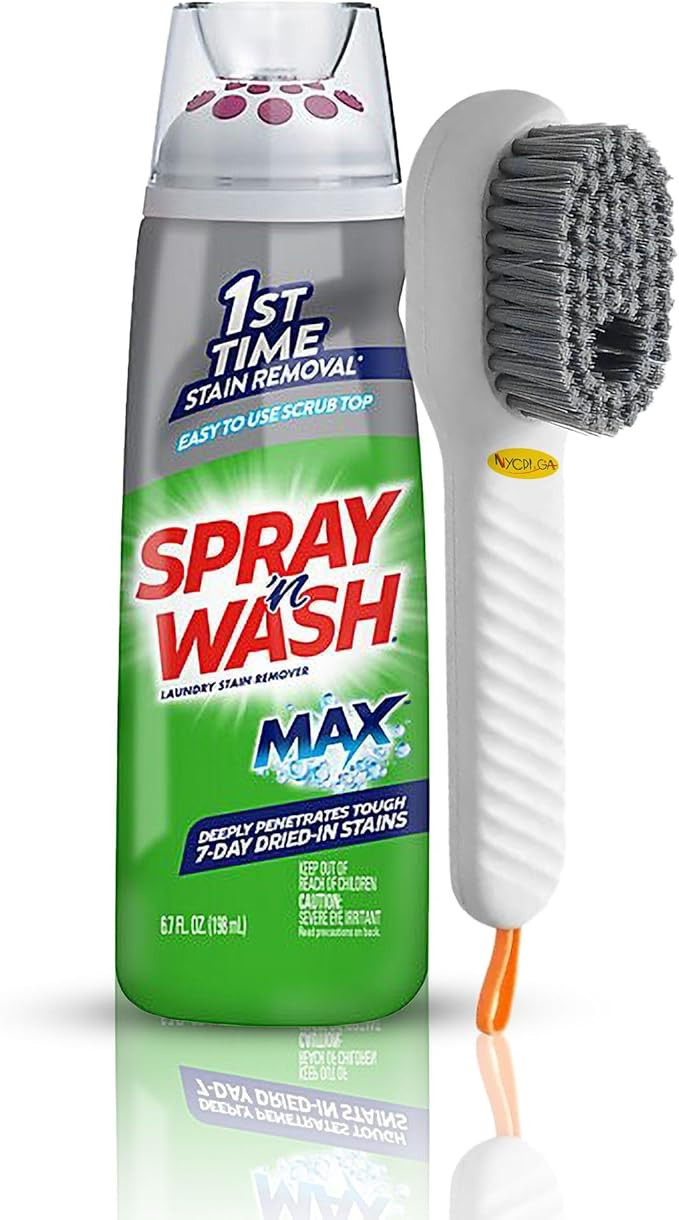 NYCPI & GA Brush featuring Spray N' Wash Laundry Prewash Stain Remover Bundle, Pretreat Stain Rem... | Amazon (US)