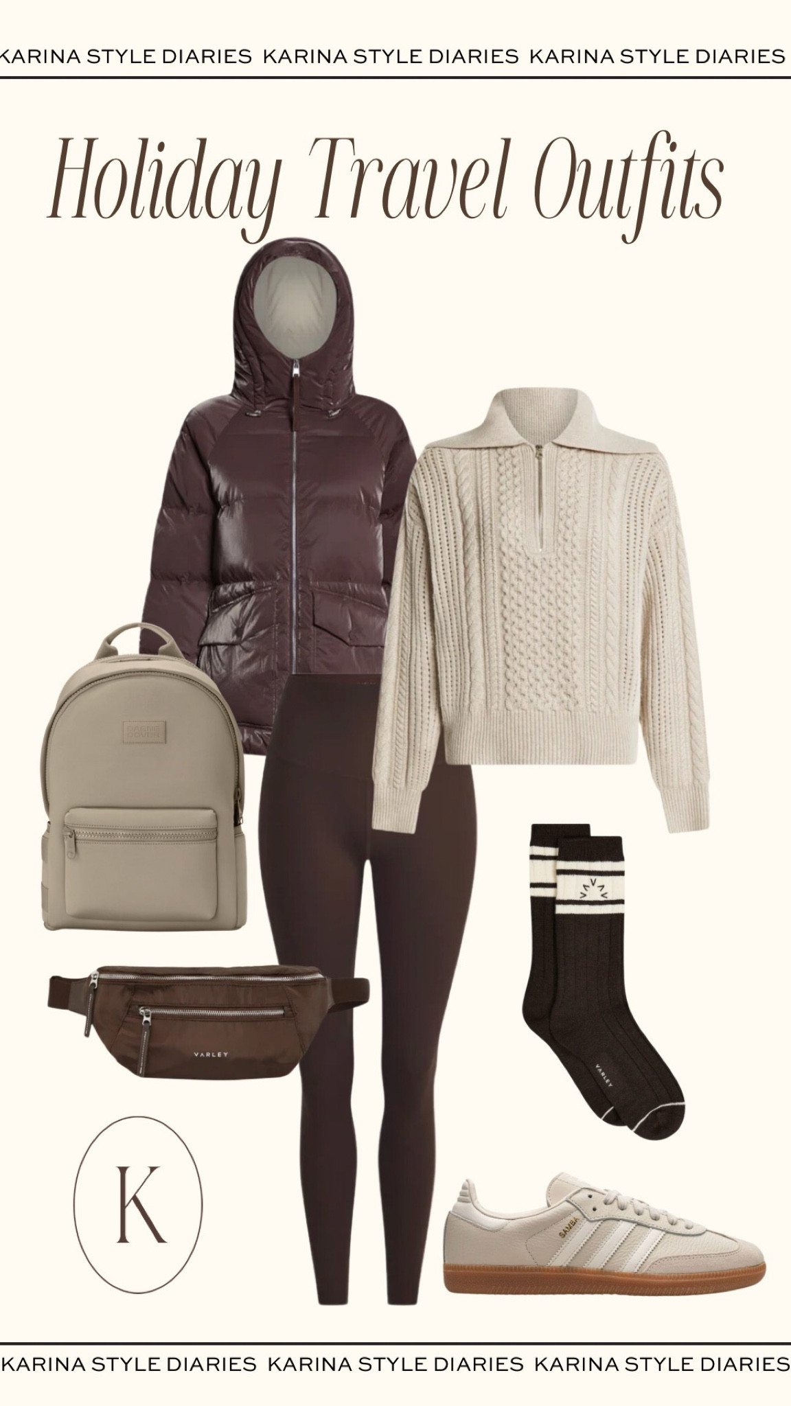 Planning to travel during the holiday season? Dress the part with a cute and comfy outfit. The key is to layer up so you stay cozy despite the winter elements (and chilly airport conditions!) These travel outfit finds from Varley are currently on my wish list. Many of these would also make for a thoughtful holiday gift — like the neutral backpack or puffer coat! 

#LTKStyleTip #LTKTravel #LTKSeasonal