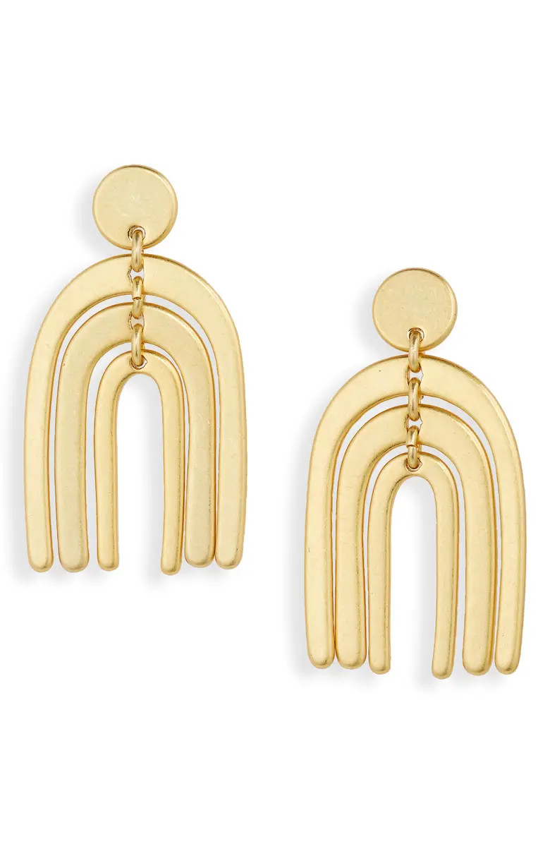 Madewell Stacked Arch Statement Earrings | Nordstrom | Nordstrom