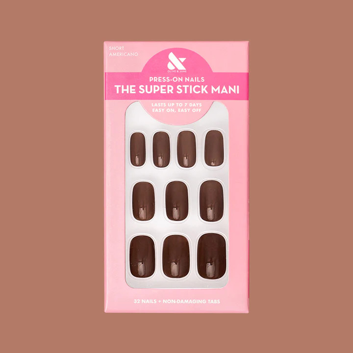 Americano | Short | Squoval - Tab Press-On | Olive & June