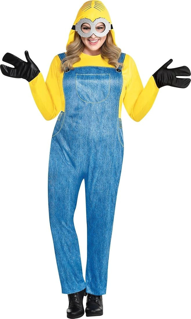 Party City Minion Halloween Costume for Women, Minions: The Rise of Gru, Plus Size (18-20), Jumps... | Amazon (US)