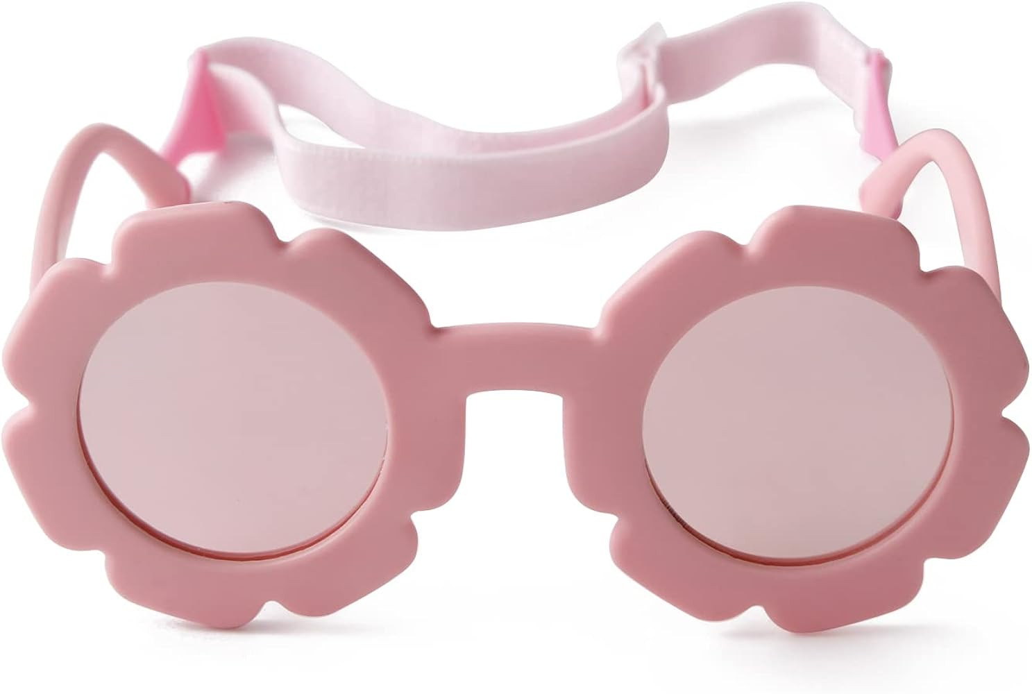 Flexiable Bendable Polarized Flower Baby Sunglasses with Straps for Newborn Infant Girls Boys Age... | Amazon (US)