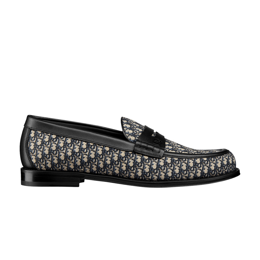 Dior Granville Loafer 'Dior Oblique - Black Beige' | GOAT