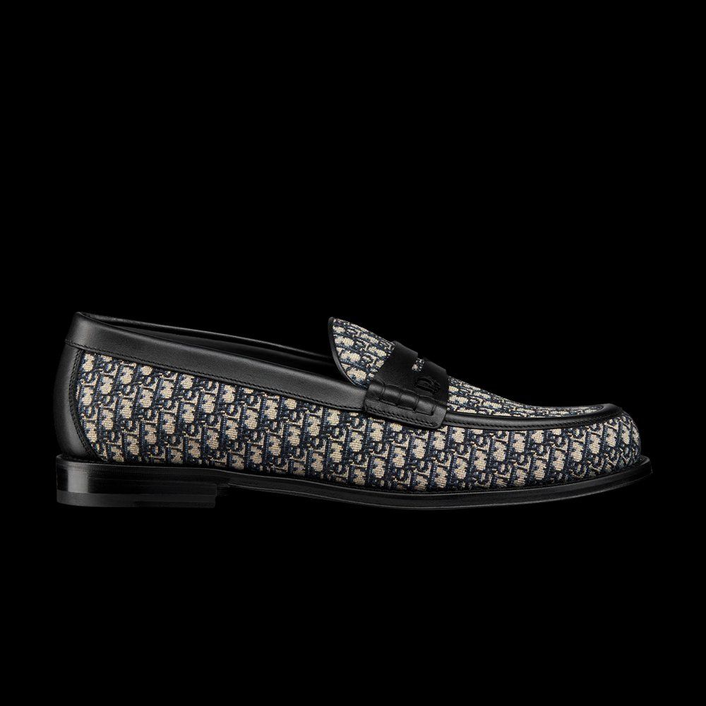 Dior Granville Loafer 'Dior Oblique - Black Beige' | GOAT