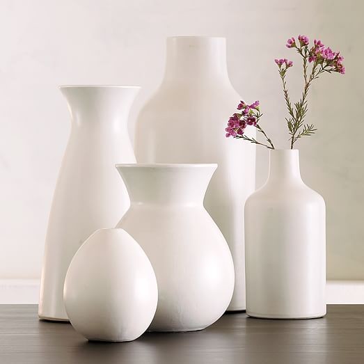Pure White Ceramic Vases | West Elm (US)
