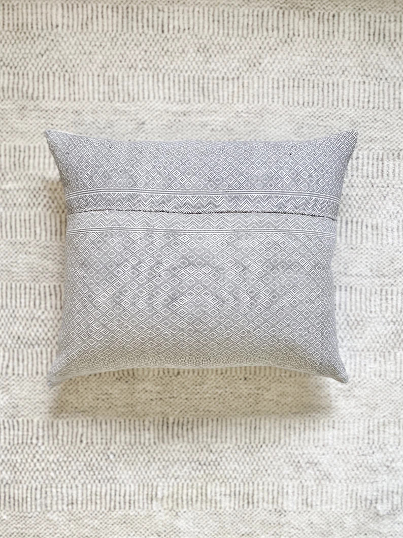 20x24 Embroidered Vintage Pillow Case Grey Textile Wedding | Etsy | Etsy (US)