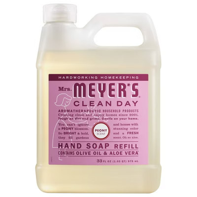 Mrs. Meyer's Clean Day Peony Hand Soap Refill - 33 fl oz | Target