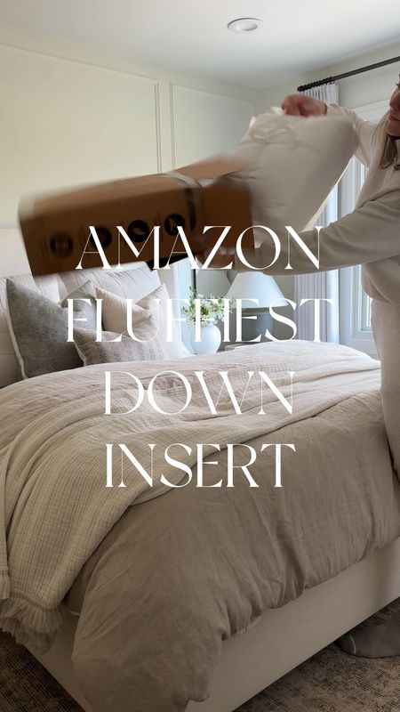 Amazon home find // my favorite soft and fluffy down duvet insert is ON SALE! The key is to find a BAFFLE BOX duvet insert (the single stitched boxes) as this keeps the down spread evenly throughout! 

#LTKsalealert #LTKhome #LTKVideo